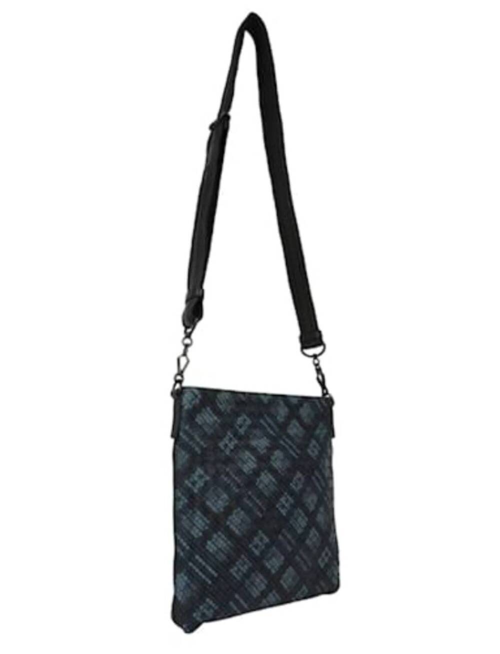 NEW BOTTEGA VENETA men''s tartan dot imitation messenger bag in blue